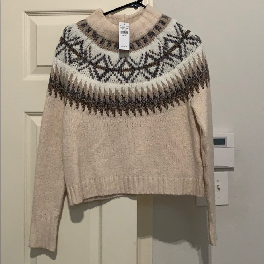 American Eagle Fair Isle Sweater NWT XS